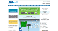 Desktop Screenshot of csalife.com
